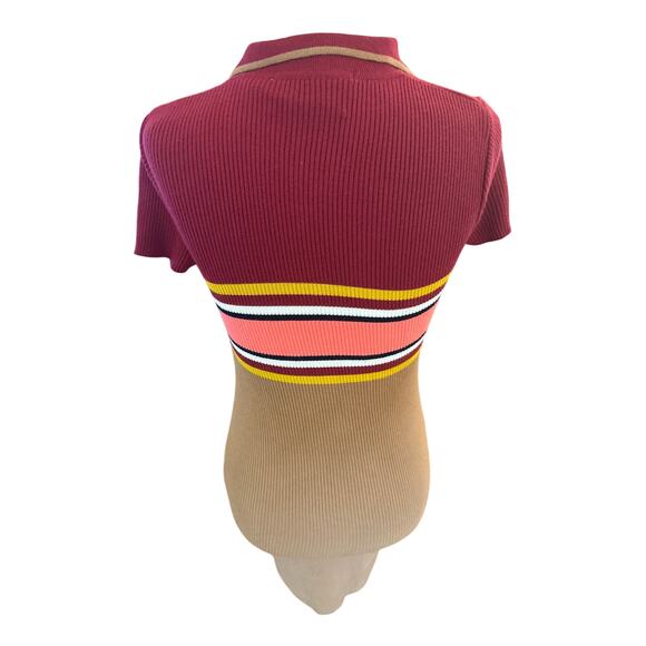 Urban Outfitters Striped Button-Down Polo Dress XS - Picture 3 of 5